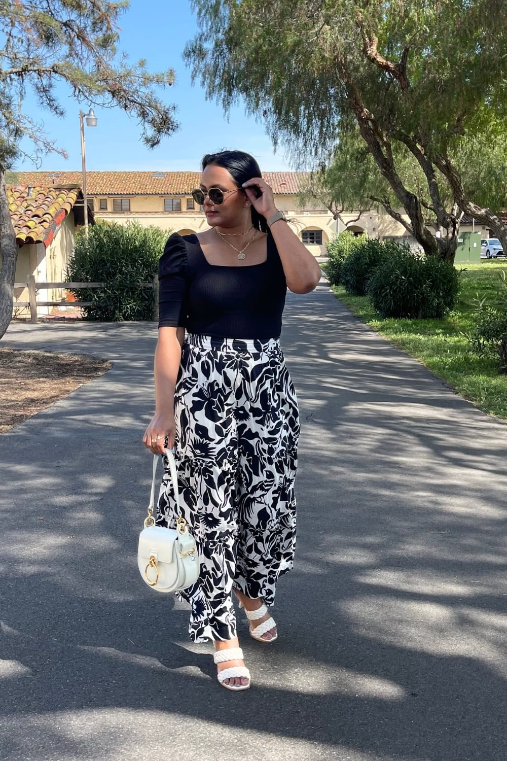 BBQ Party Outfit Fitted Top and Wide Leg Pants