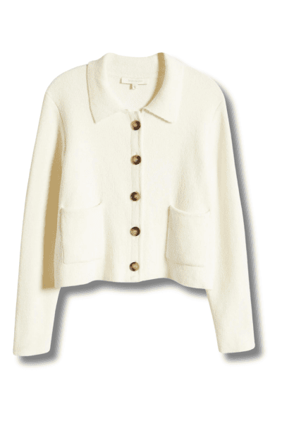 Favorite Daughter Collared Knit Jacket