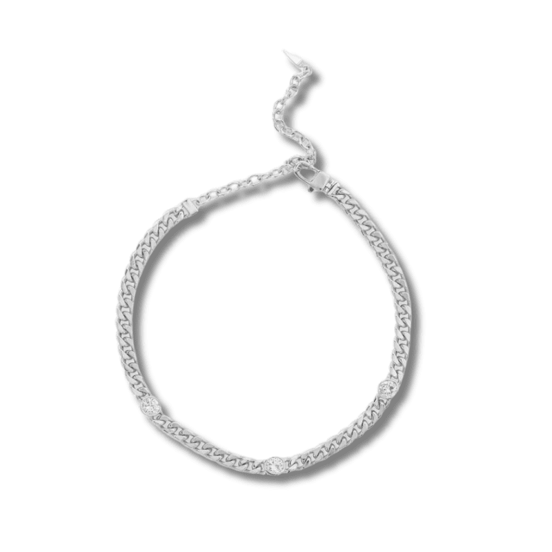 Julian Triple Diamond Cuban Chain Choker