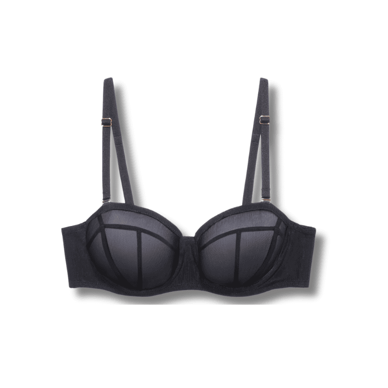 Mesh Strapless Bra