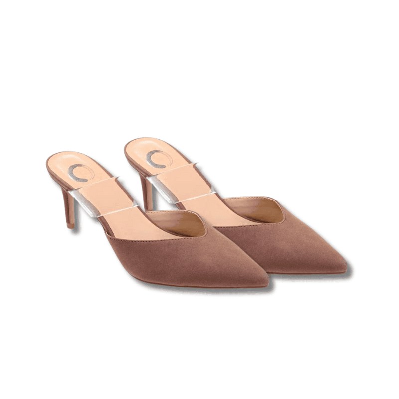 Ollie Lucite Strap Heels