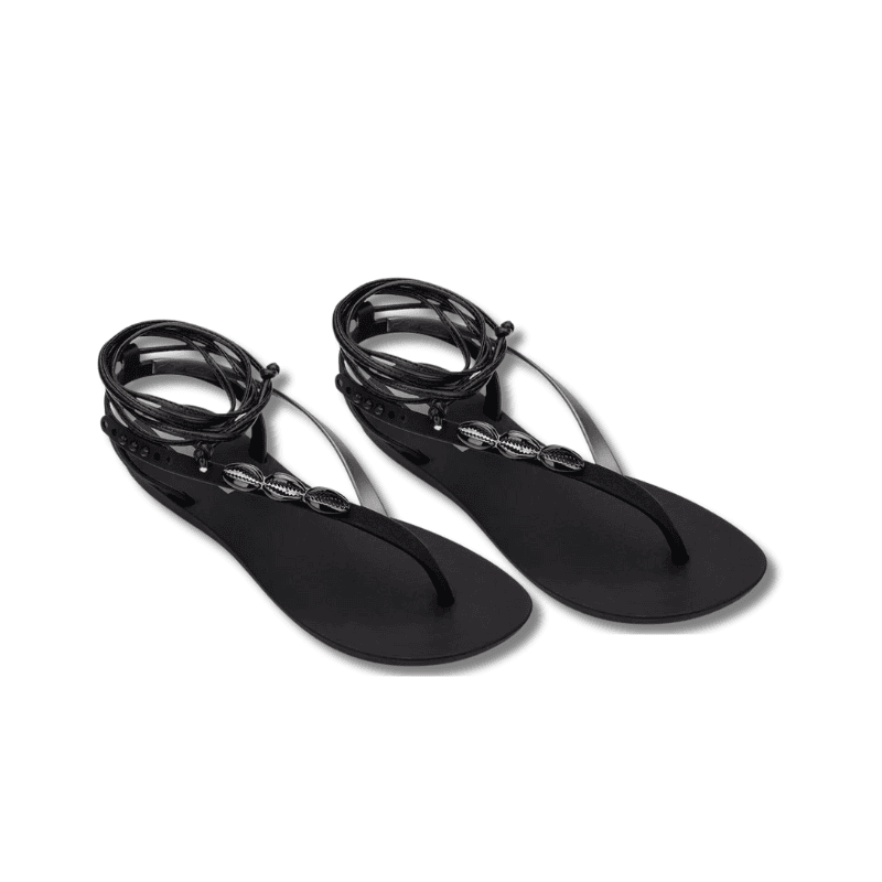 Salty Fem Ankle-Tie Strappy Sandals