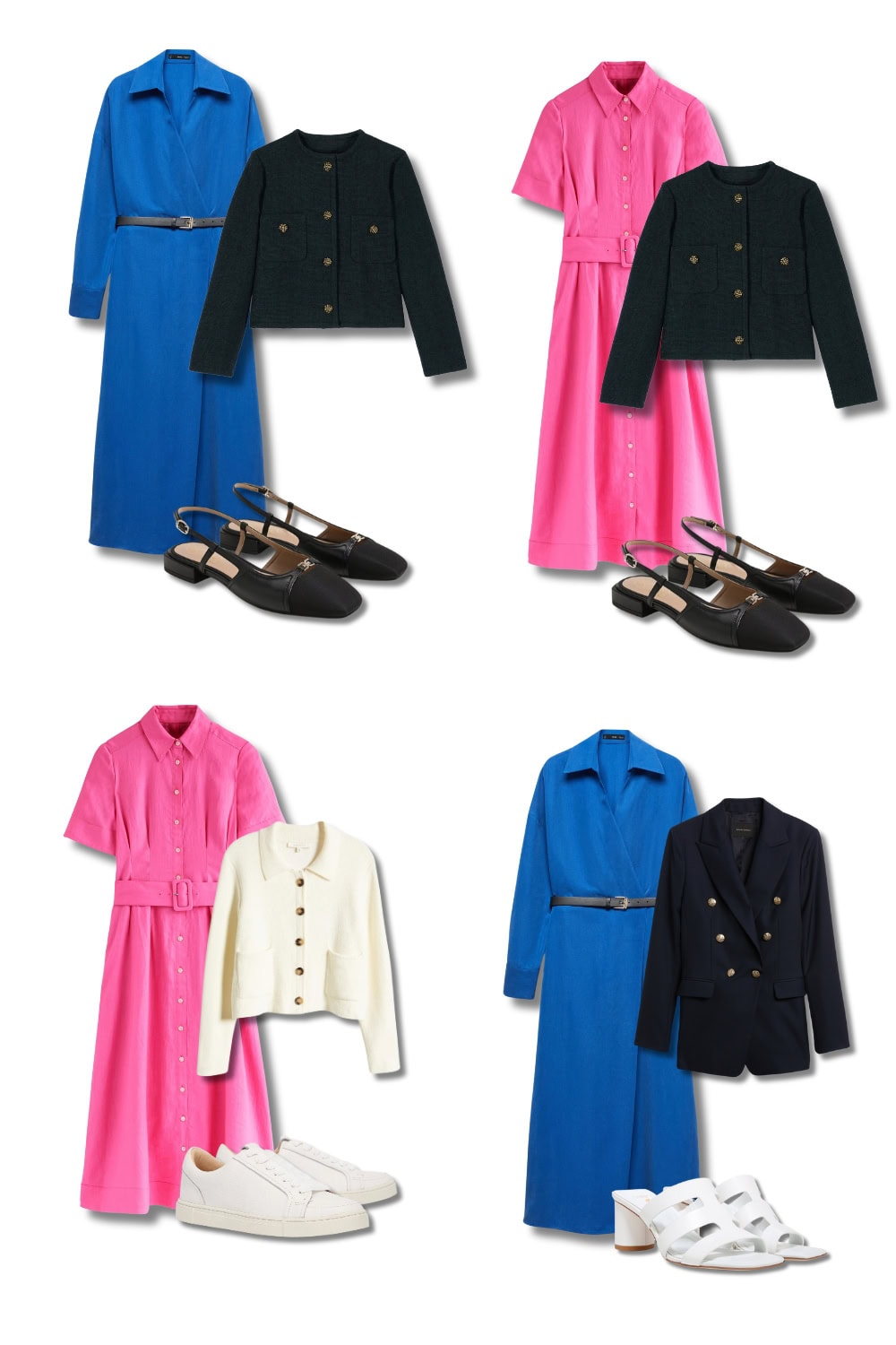 Capsule Wardrobe plan with Shirt dresses