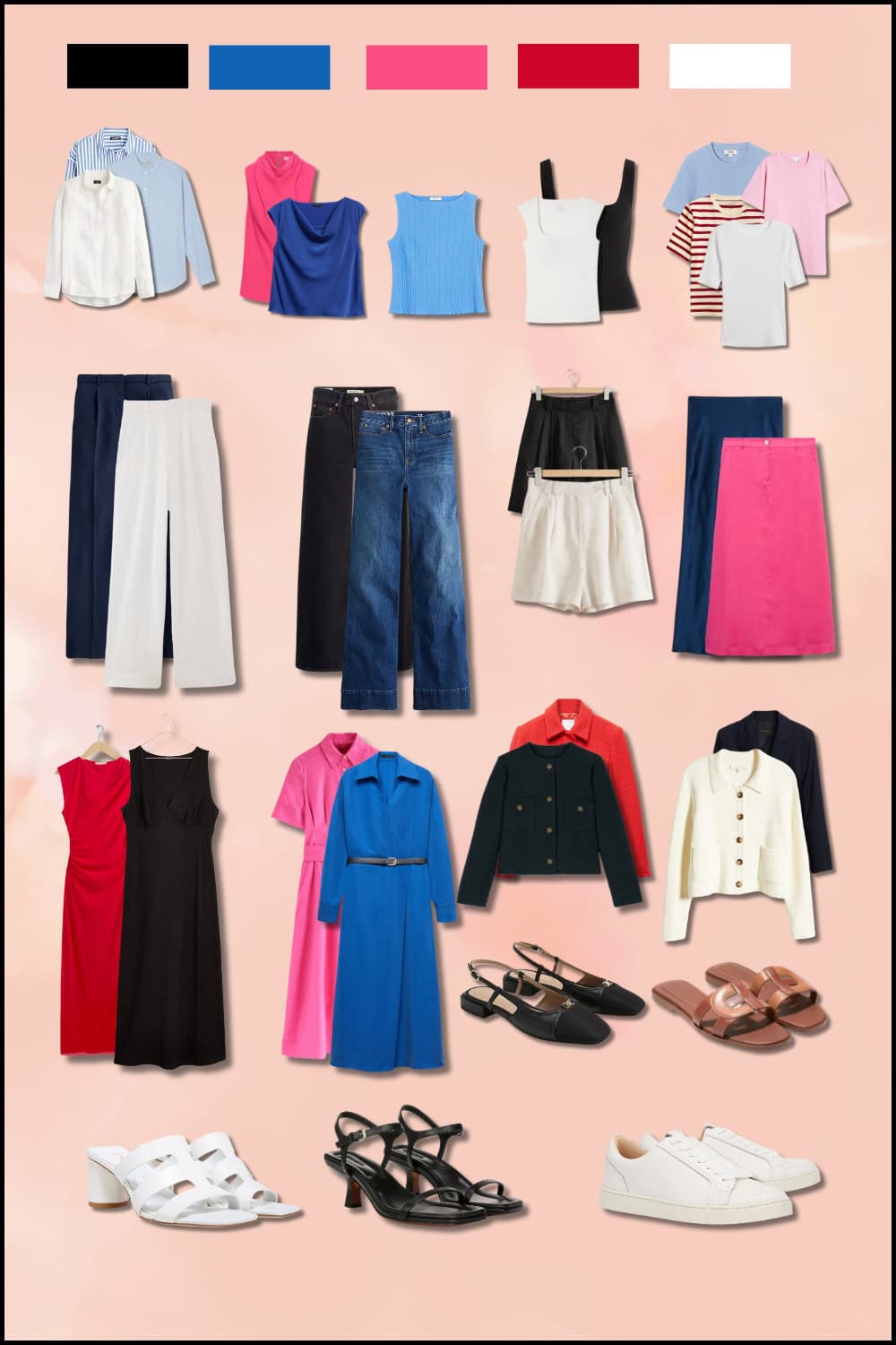 Classy Summer Capsule Wardrobe Plan