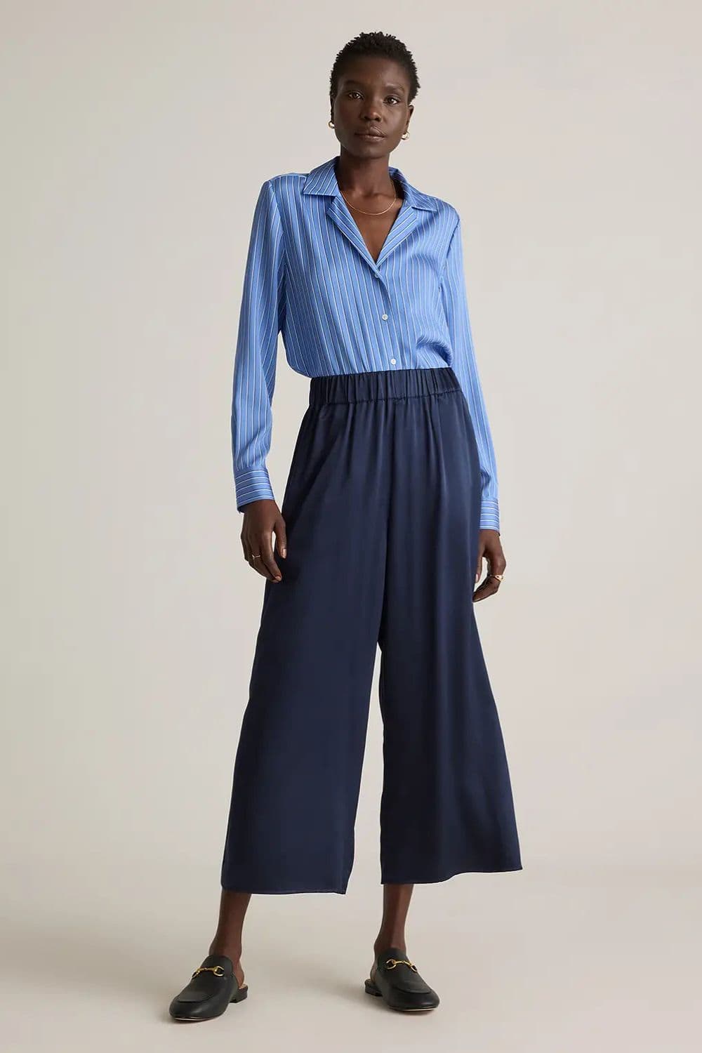 Quince Notch Striped Shirt