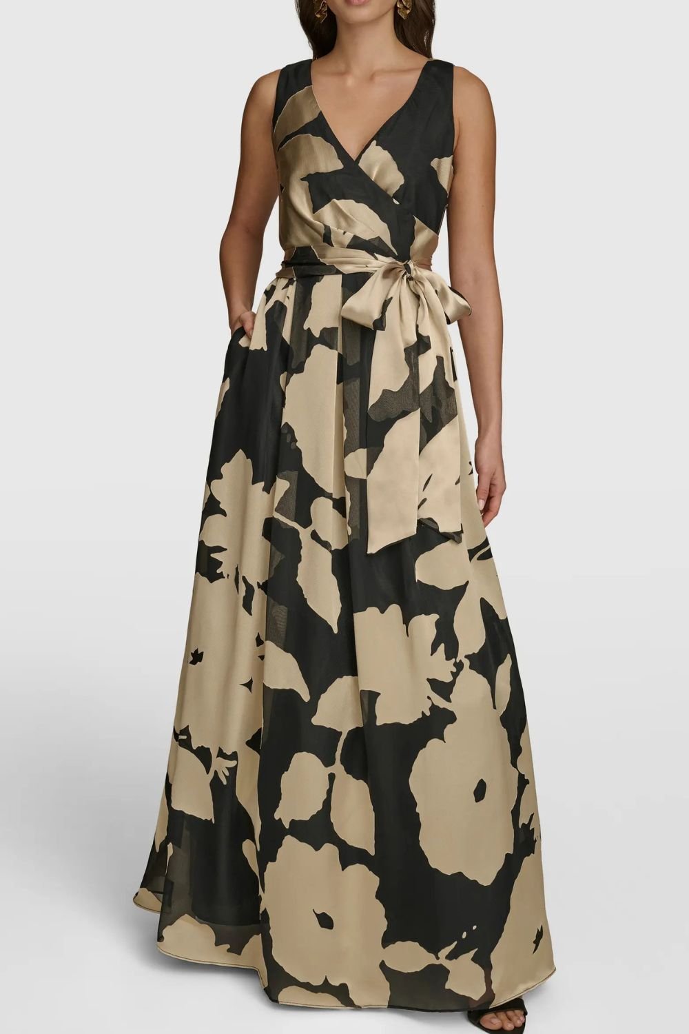 Donna Karan Fall Wrap Ball Gown