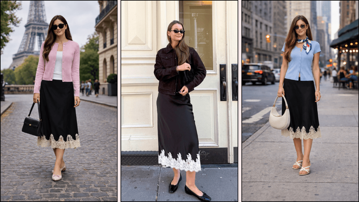 black-lace-trim-skirt-outfits