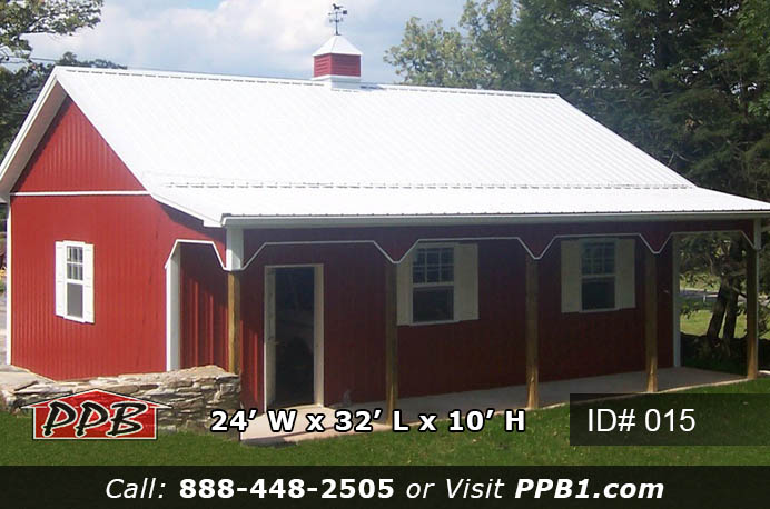 pole barn builders near me, pole building, building pole garages, pole barns, building a pole barn, pole barn construction, 015 (24’Wx32’Lx10’H)
