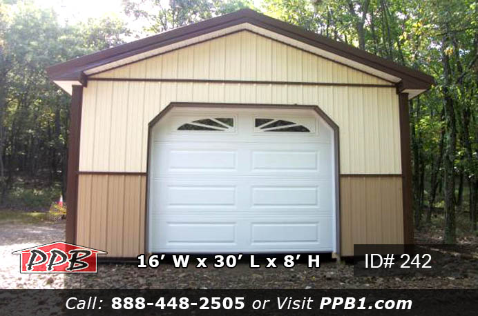 242 - Residential Pole Building 16x30x8 11 242 62251 1