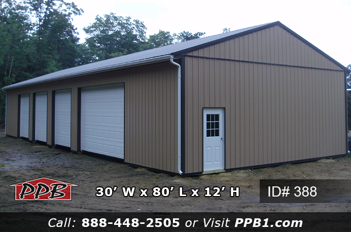 388 - Commercial Post Frame Building 30x80x12 13 388 63151 1