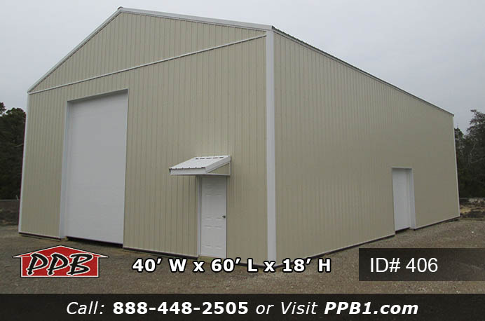 406 - Commercial Pole Barn 40x60x18 55 406 1