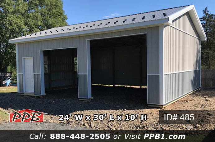 485 - Residential Pole Barn 24x30x10 53 485 109118 1