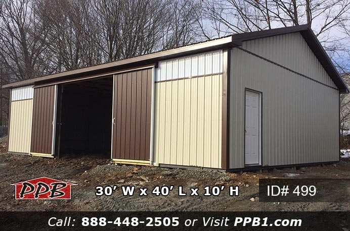499 (30’ W x 40’ L x 10’ 4” H) pole barn builders near me, pole building, building pole garages, pole barns, building a pole barn