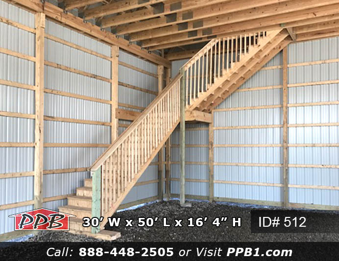 Gambrel Barn Dimensions: 30’ W x 50’ L x 16’ 4” H (ID# 512) 30’ Gambrel Trusses, 2’ on Center Colors: Siding Color: Light Stone Roofing Color: Ivy (Green) Trim Color: Light Stone & Ivy (Green) Openings: (1) 10’ x 14’ Garage Door (2) 12’ x 14’ Garage Doors (1) 9-Lite Entry Door (Insulated) (3) 3’ x 4’ Single Hung Insulated Windows with Screens & Grids (1) 6’ x 6’ Single Slider Door with 3’ x 3’ Window