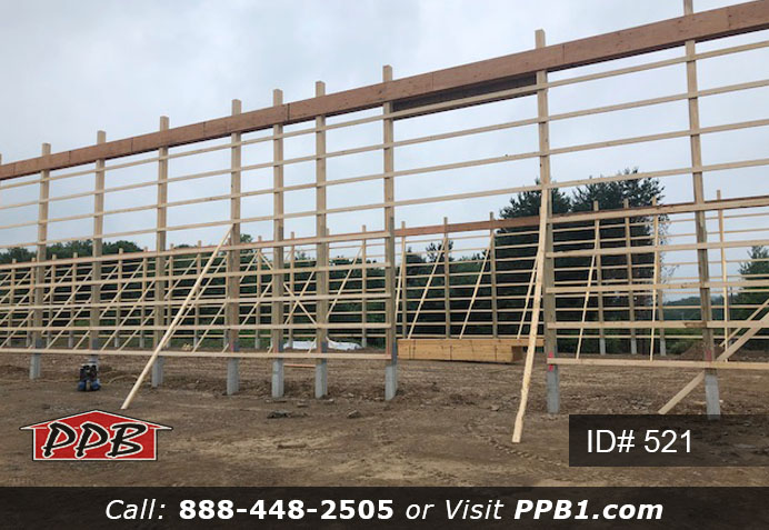 Pole Building Dimensions: 60’ W x 200’ L x 20’ 6” H (ID# 521) Big Blue Machine Shop 60’ Standard Trusses, 4’ on Center 4/12 Pitch Colors: Siding Color: Ocean Blue Roofing Color: Brite White Trim Color: Brite White Openings: (1) 20’ x 16’ Hi-Lift Commercial Garage Door (2) 10’ x 10’ Hi-Lift Commercial Garage Doors (6) 3068 6-Panel Insulated Entry Doors (1) 3068 9-Lite Insulated Entry Door (7) 3’ x 4’ Single-Hung Windows with Screens, Color: White 