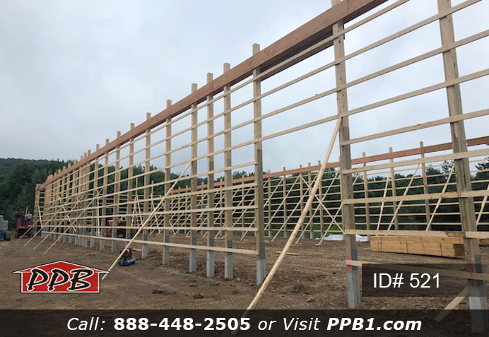 Pole Building Dimensions: 60’ W x 200’ L x 20’ 6” H (ID# 521) Big Blue Machine Shop 60’ Standard Trusses, 4’ on Center 4/12 Pitch Colors: Siding Color: Ocean Blue Roofing Color: Brite White Trim Color: Brite White Openings: (1) 20’ x 16’ Hi-Lift Commercial Garage Door (2) 10’ x 10’ Hi-Lift Commercial Garage Doors (6) 3068 6-Panel Insulated Entry Doors (1) 3068 9-Lite Insulated Entry Door (7) 3’ x 4’ Single-Hung Windows with Screens, Color: White 