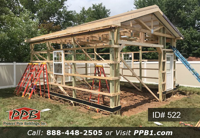Pole Building Dimensions: 20’ W x 24’ L x 10’ 6” H (ID# 522) One-Car Garage with Windows 20’ Standard Trusses, 4’ on Center 4/12 Pitch Colors: Siding Color: Beige Roofing Color: Black Trim Color: Burgundy Openings: (1) 12’ x 8’ Carriage House Garage Door with 3-Piece Arched Stockton Windows with Dutch Corners (1) 3068 9-Lite Insulated Entry Door (2) 3’ x 4’ Single-Hung Windows with Screens & Grids, Color: White 