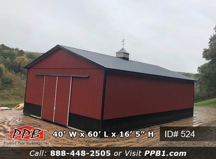 524 - 40x60x16 Two-Tone Agricultural Barn 105 524 ID 1 1