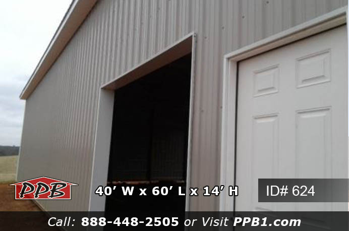 624 - Clay Agricultural Pole Building 40x60x14