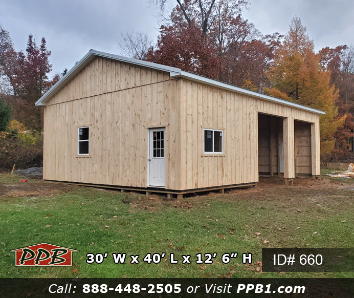 660 - 30x40x12 Board Batten Building
