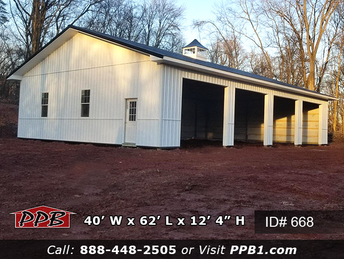 668 - Four Car Garage with Two Foot Overhangs