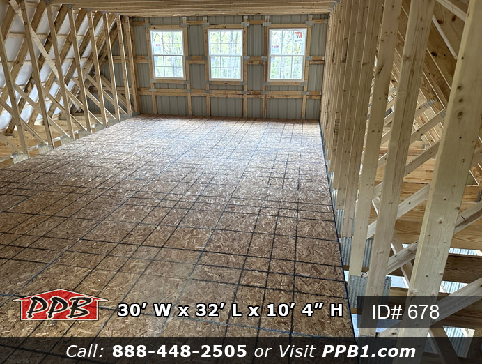 Attis floor with three windows