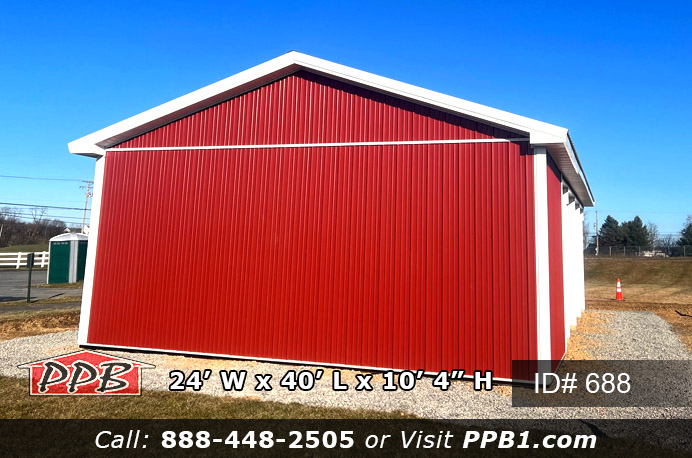 Red Building with Open Storage