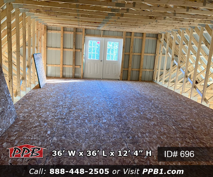Second Floor in Gambrel Garage Three Bays