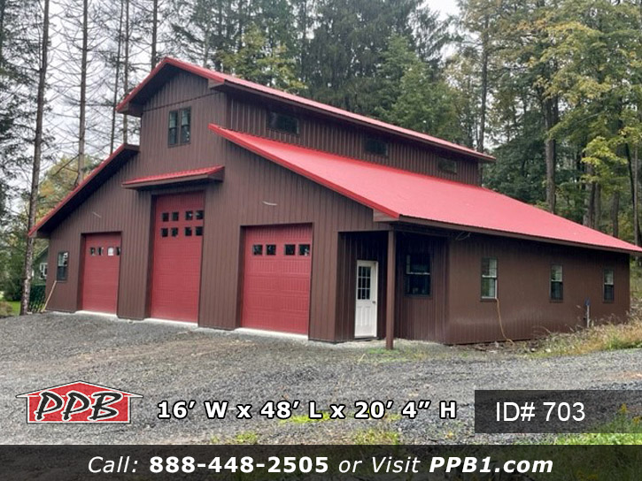 703 - Brown Barndominium Garage