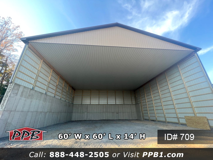709 - Three Sided Salt Shed Building