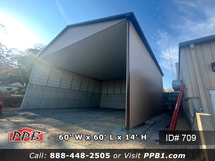 709 - Three Sided Salt Shed Building