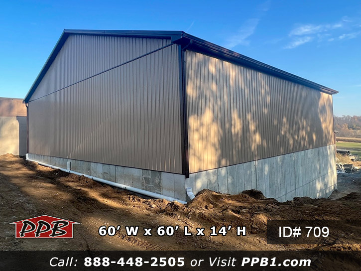 back of building with concrete wal