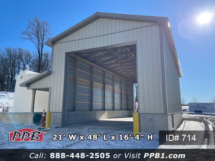 21’ W x 48’ L x 16’ 4" H (ID# 714)