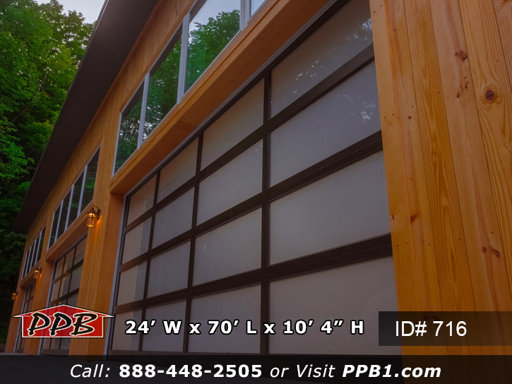 Translucent windows in garage doors