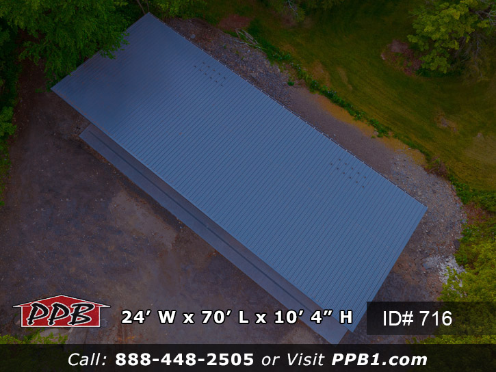 Charcoal Metal Roof