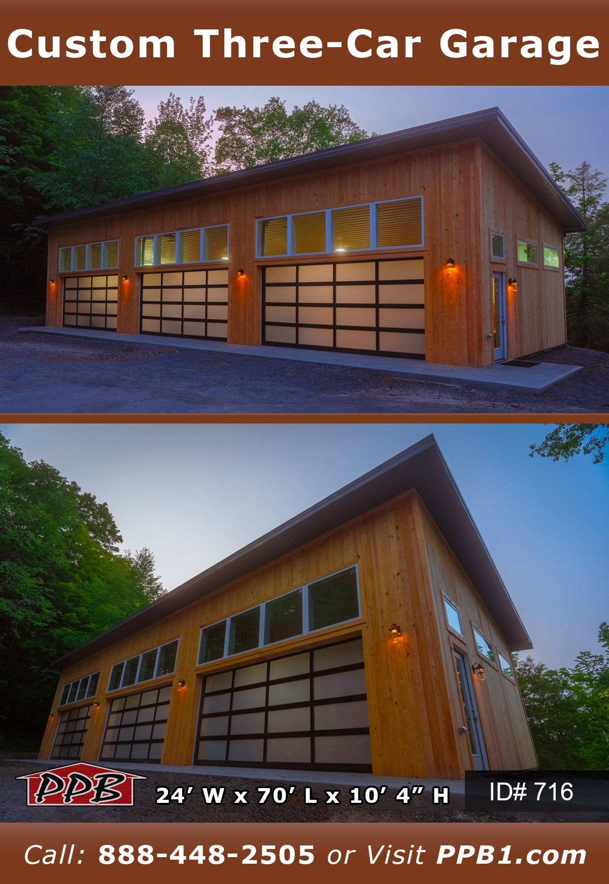 716 - Custom Three-Car Garage
