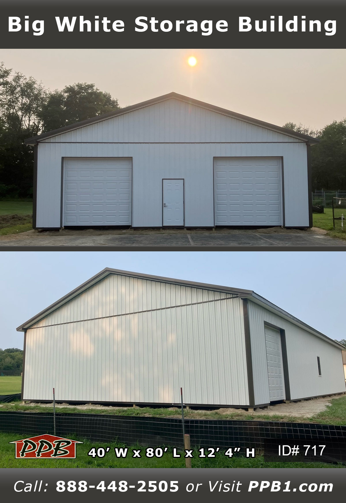 717 - Big White Storage Building
