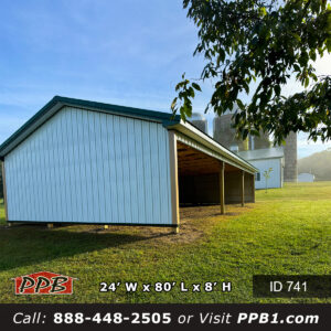 pole barn builders near me, pole building, building pole garages, pole barns, building a pole barn, pole barn construction,741 (24'Wx48'Lx8'H)
