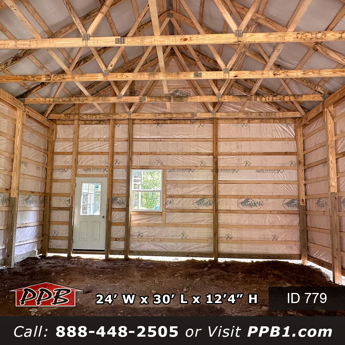 Board and batten 779 24x30x12 garage build