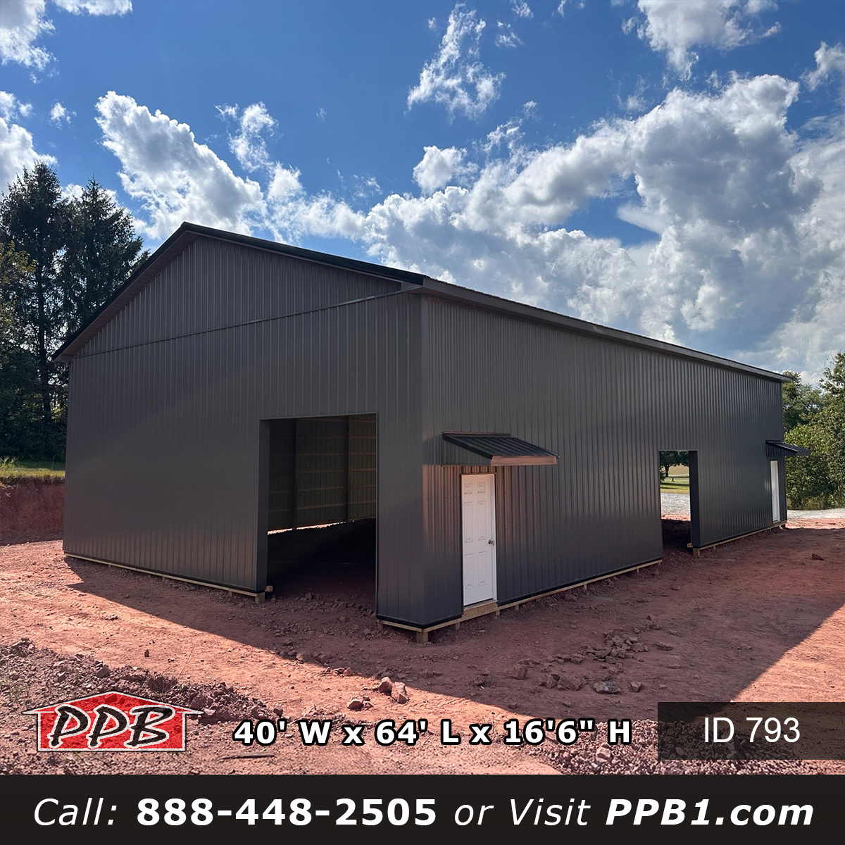 Pennsylvania Garage Building with Black Roof