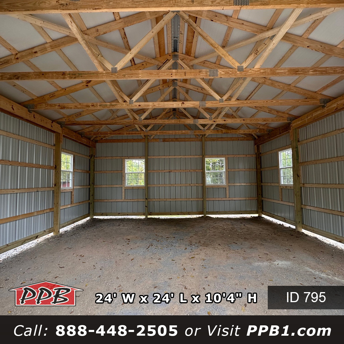 One Door Post Frame Garage New York
