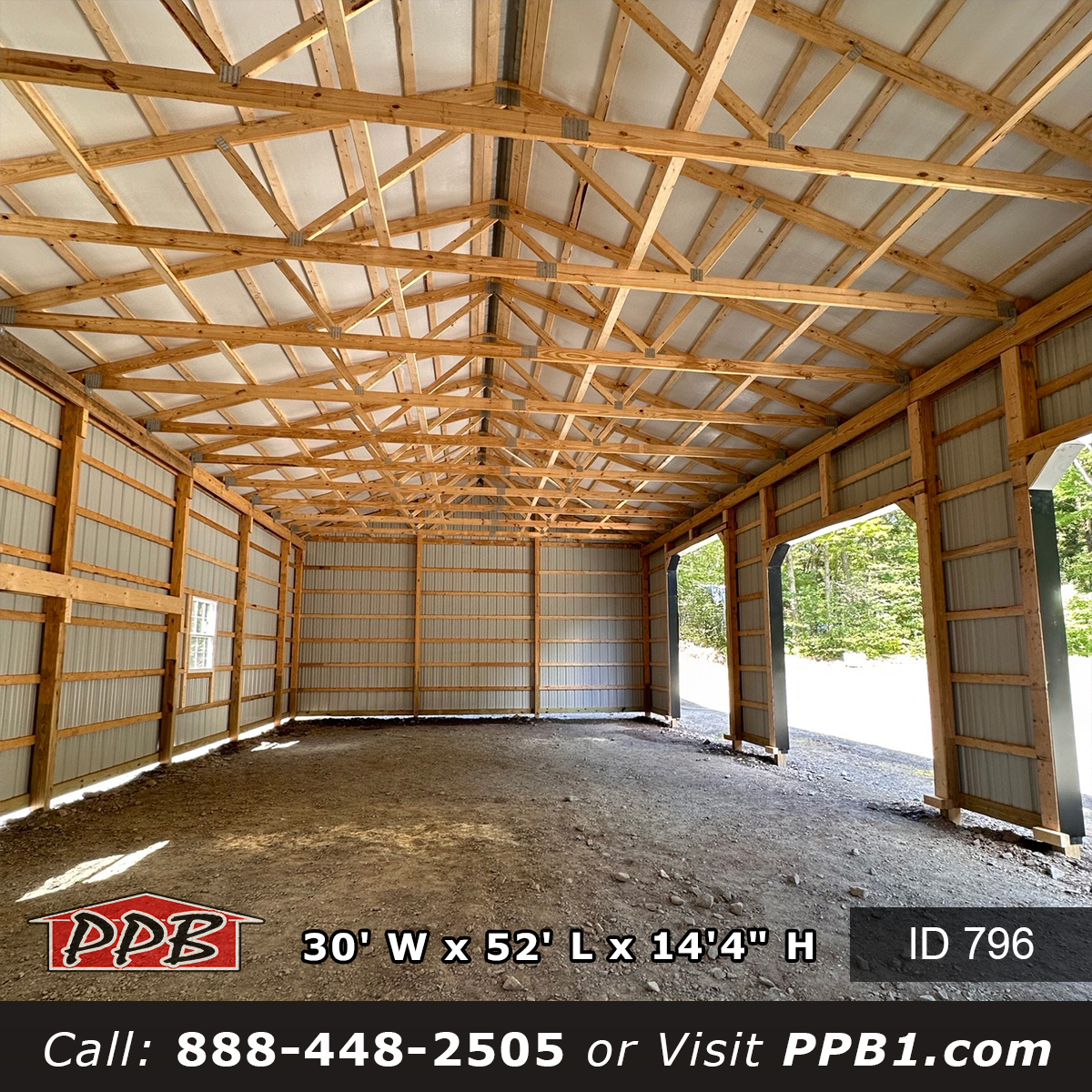 Three Door Garage Post Frame Design