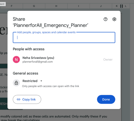 How to sell Google Sheets on Etsy 3 steps to share google sheets spreadsheets 2