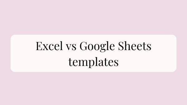 is google sheets better than excel to sell on etsy