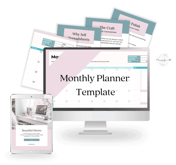Create professional planner templates for personal and business use with the Planner For All PLR collection, featuring customizable spreadsheets and monthly planner design