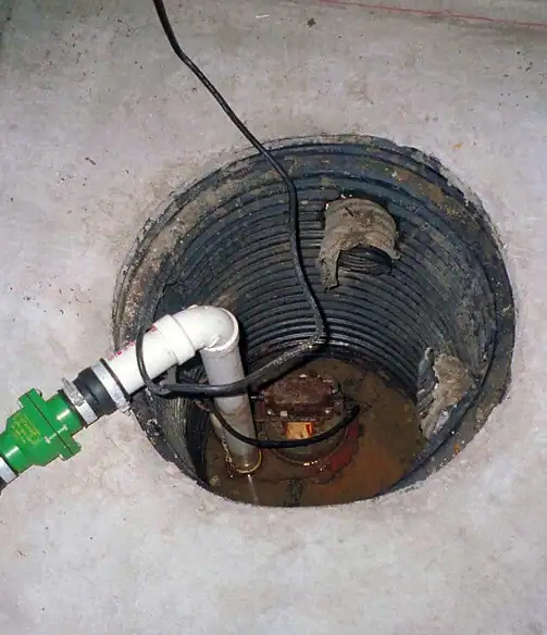 Sump Pump Basin Installation View