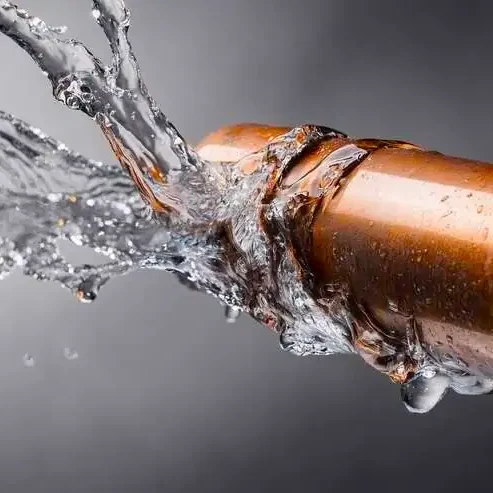 Copper Pipe Water Leak Burst