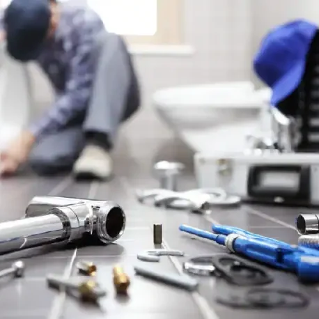 Plumber-Repairing-Toilet-Bathroom-Tools