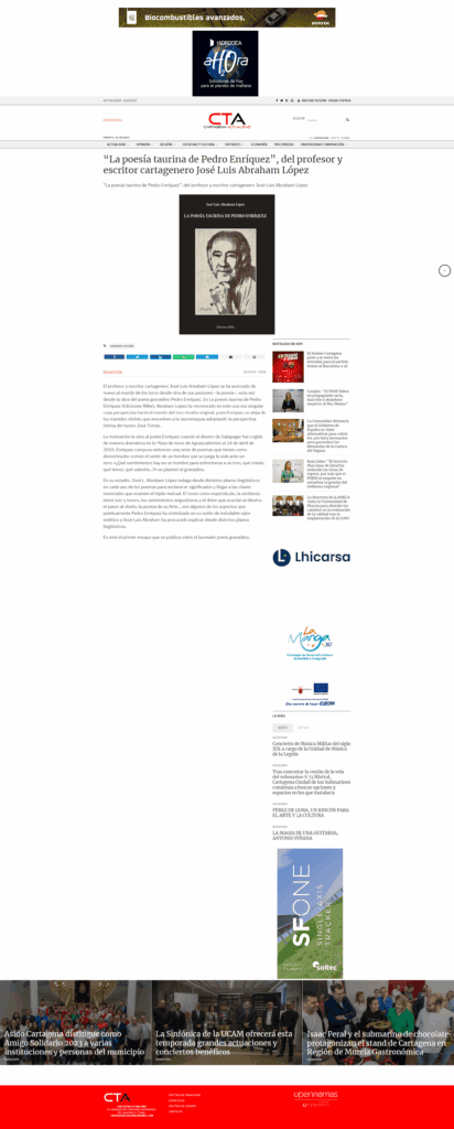 Poetry magazine "Poesía eres tú" featuring Pedro Enriquez's work and poetic analysis.