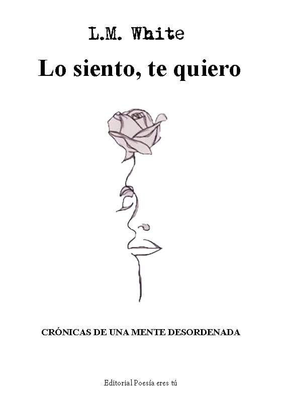 A contemplative illustration of a face with a rose, symbolizing poetry and emotion.